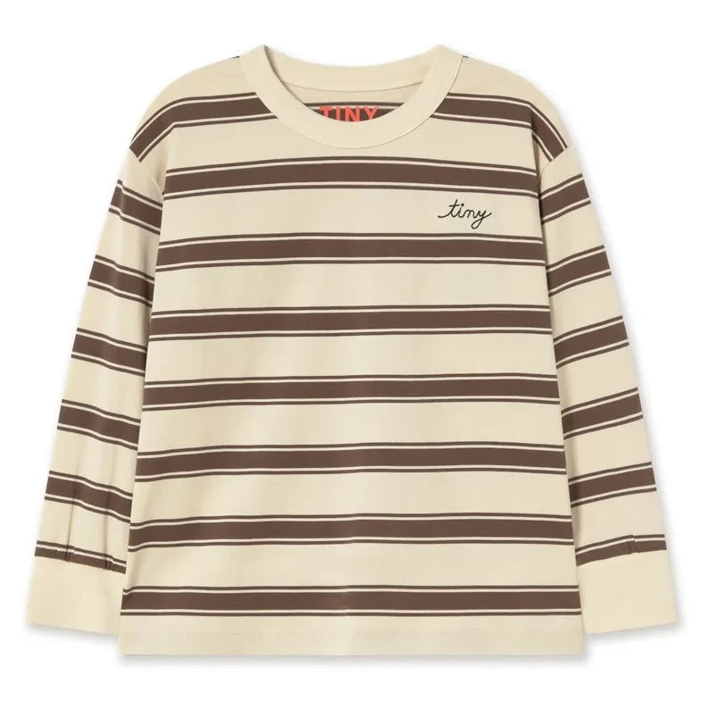 Tinycottons - Organic Cotton Striped T-Shirt | Cream