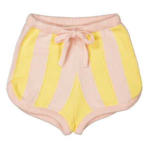 Louis Louise - Striped Iris Shorts | Yellow