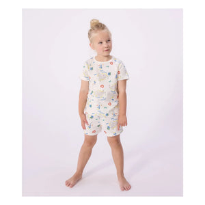 Petit Bateau - Opera Shorts Pajamas | White