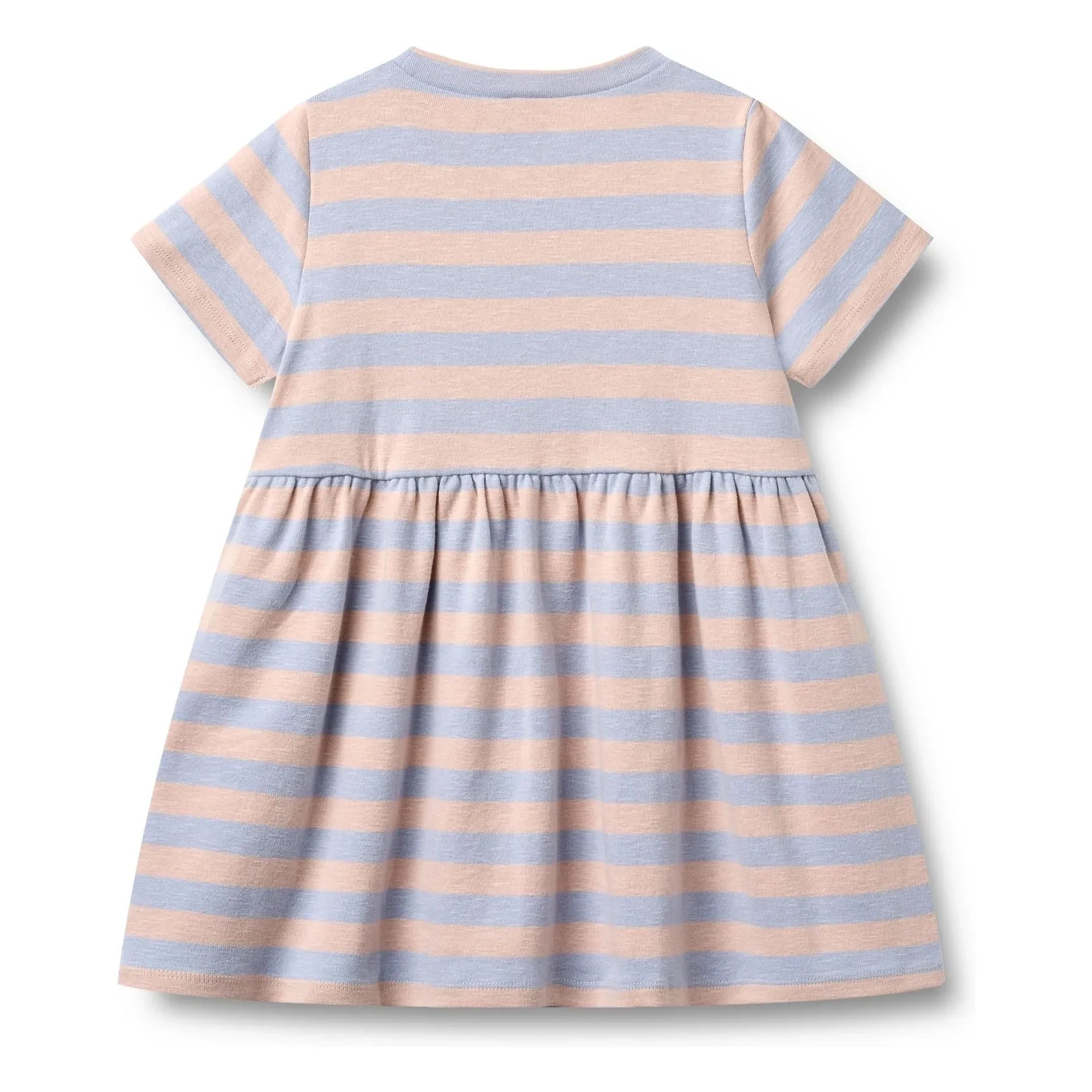 Wheat - Striped Anna Jersey Dress Organic Cotton | Pale Pink