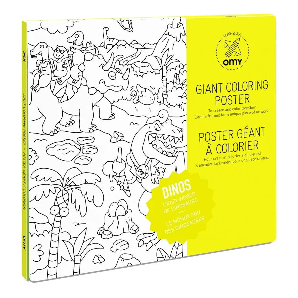 Omy - Dinosaur Giant Coloring Poster