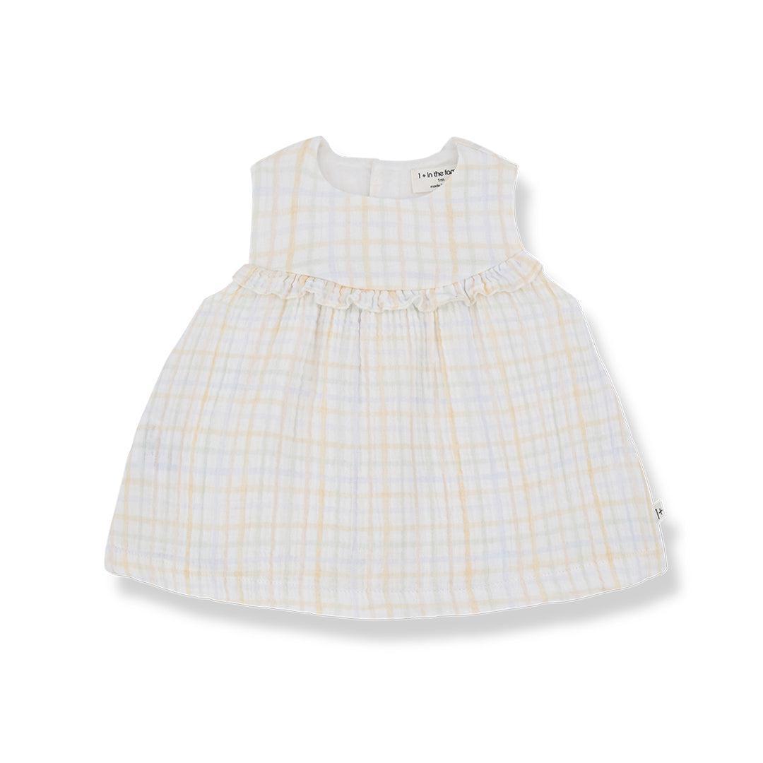 1+ in the family Laia Dress - Ecru-Dresses-Ecru-6m | Natural Baby Shower