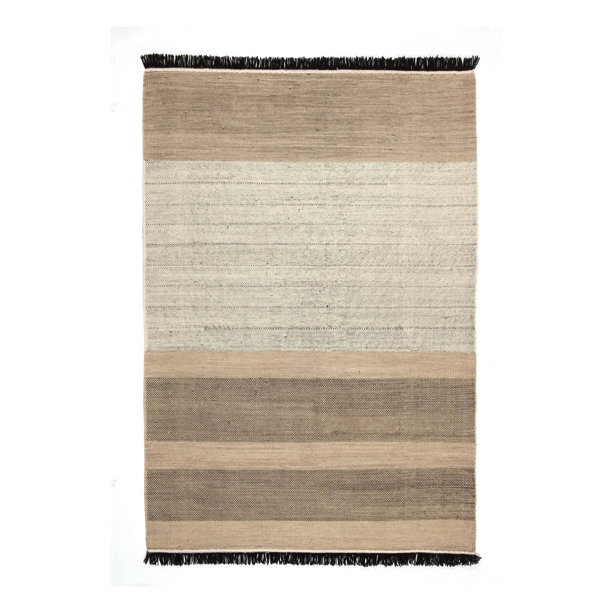 Nanimarquina - Tres Striped Rug, Elisa Padrón | Black