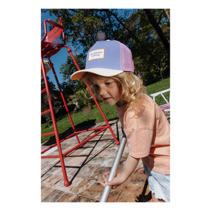 Hello Hossy - Trucker Mini Organic Cotton Brimmed Visor Hat | Purple