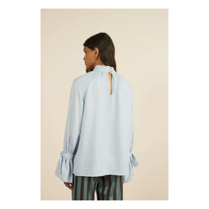 Maria de la Orden - Bosco Recycled Fiber Blouse | Light Blue