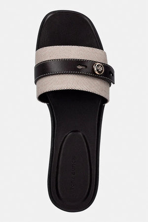 Tory Burch düz tabanlı kadın terlikleri Romy Slide