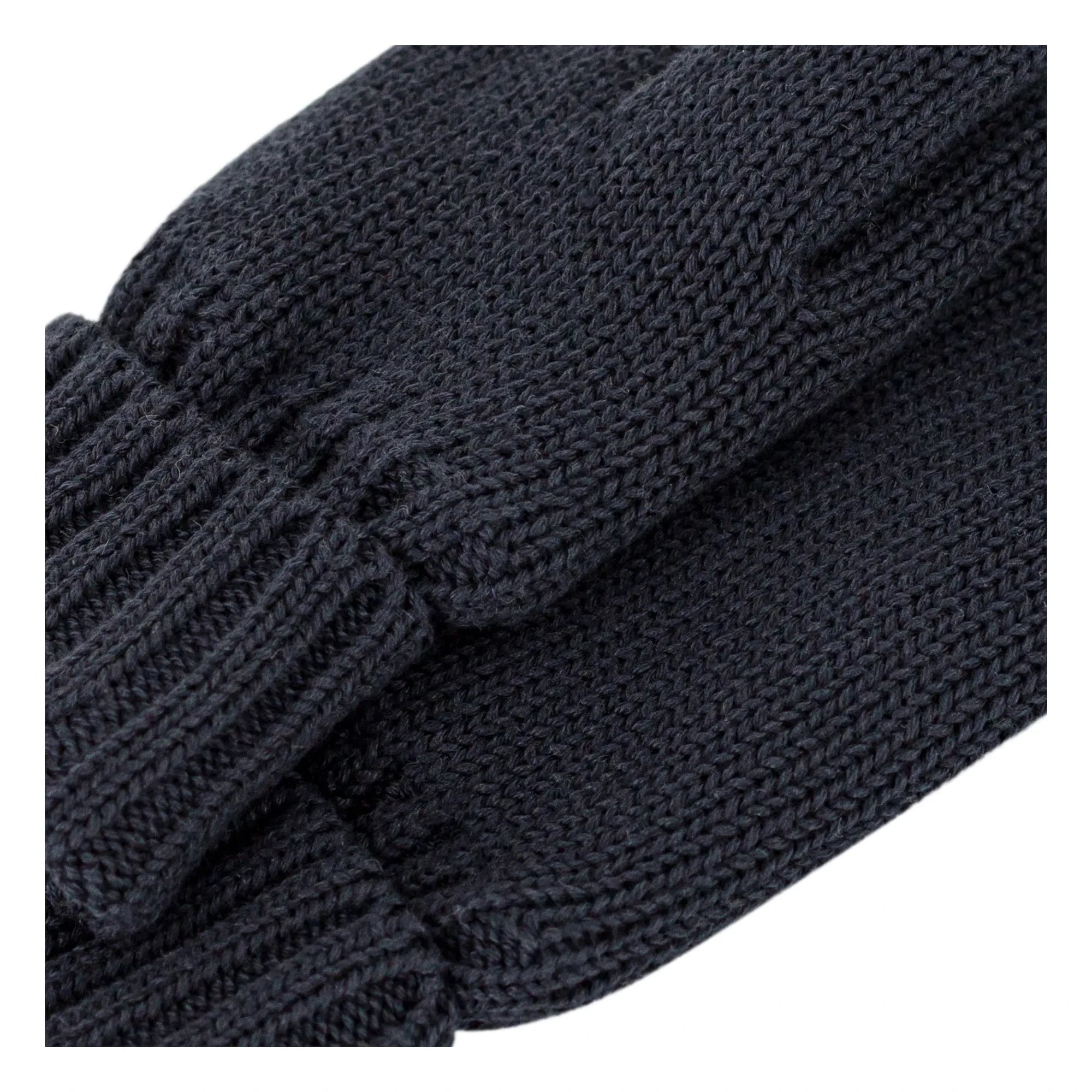 Petit Bateau - Furry Knit Gloves | Navy Blue