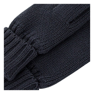 Petit Bateau - Furry Knit Gloves | Navy Blue