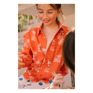 We Are Kids - Aurel Palm Shirt Organic Cotton | Orange