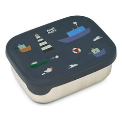 Liewood - Arthur Lunch Box | Sailboat/Classic Navy