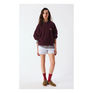 American Vintage - Atubay Pamuklu Sweatshirt | Lie de vin