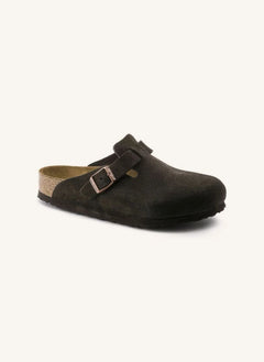 BIRKENSTOCK - Boston Suede Clogs - Adult Collection | Brown
