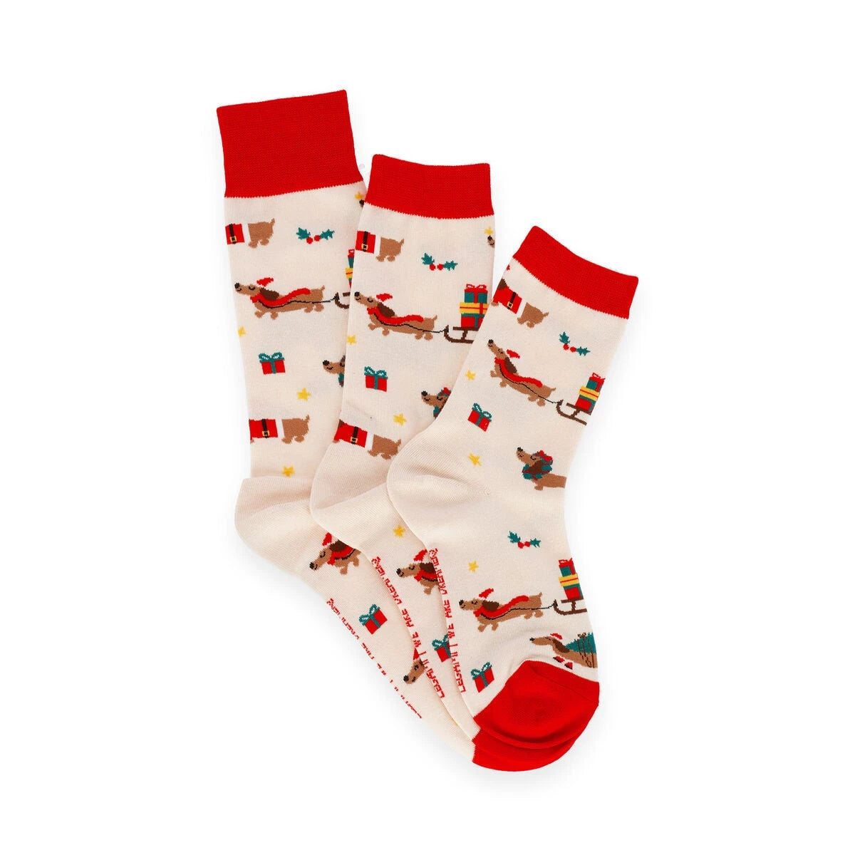 Legami - Kids' Christmas Socks Dachshund Size 28-35 - A Perfect Fit!