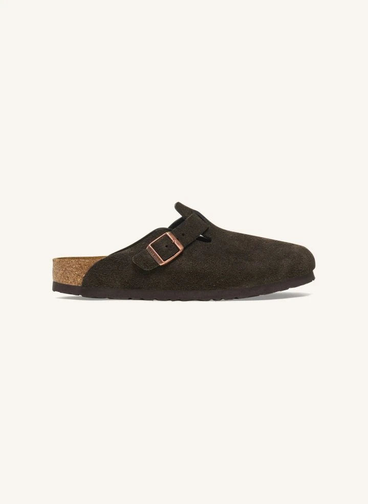 BIRKENSTOCK - Boston SFB Suede Leather Clogs