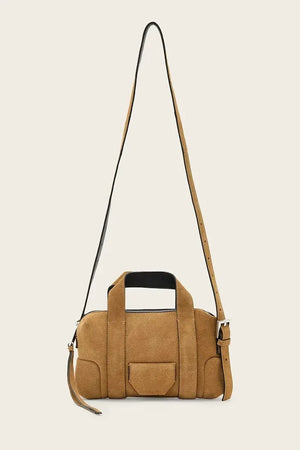 AllSaints kadın süet crossbody çanta ARES