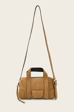 AllSaints kadın süet crossbody çanta ARES