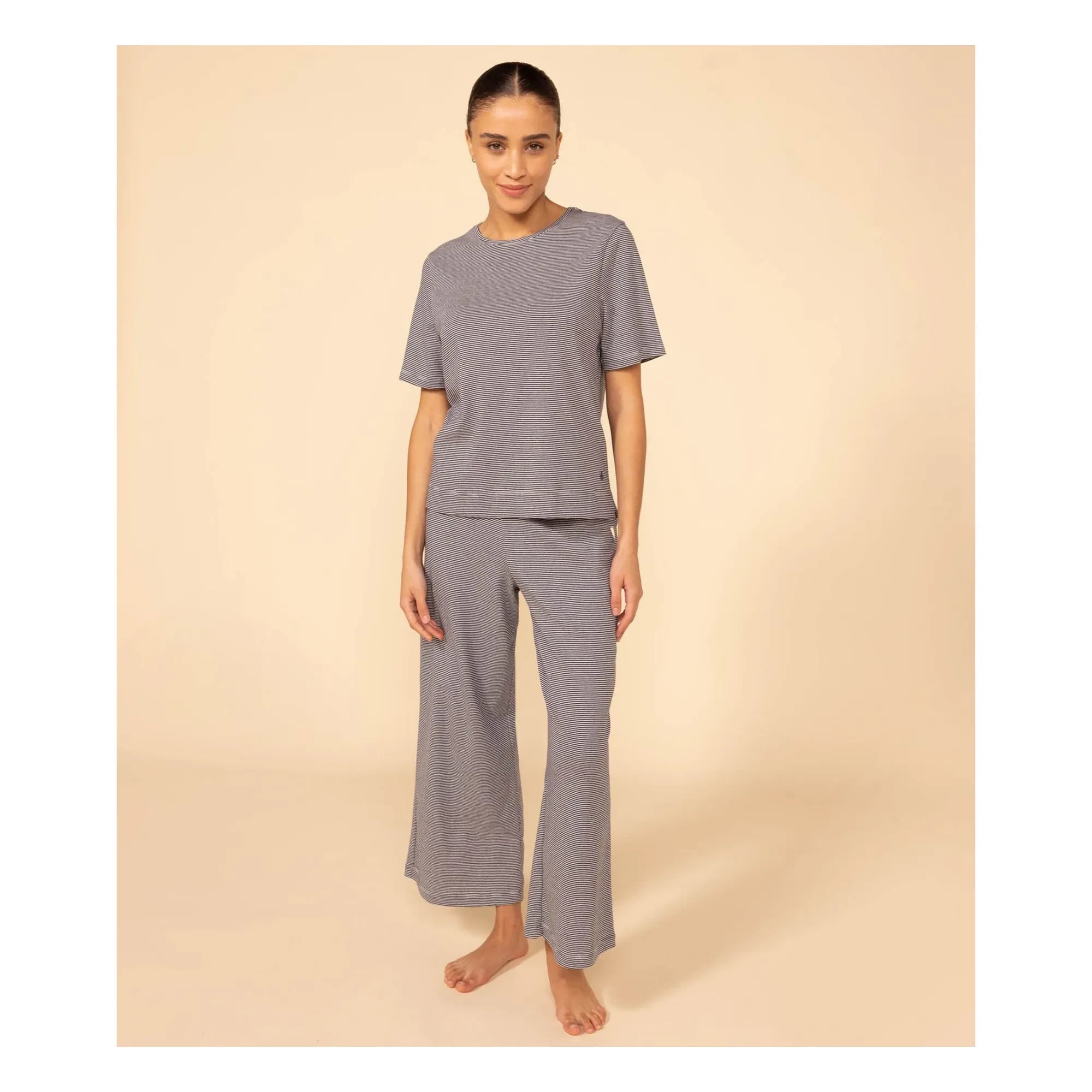Petit Bateau - Milleraies Pajama Set - Women's Collection | Navy Blue