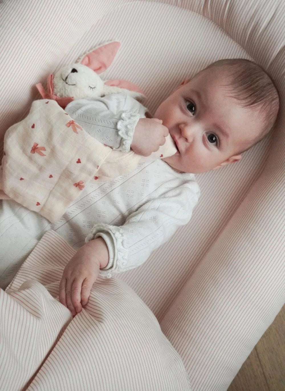Cam Cam - Classic Stripes Baby Pillow | Pink