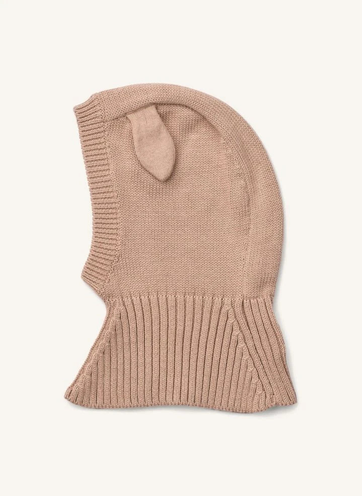Liewood - Hanibal organic cotton bunny balaclava | Light Pink