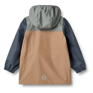 Wheat - Recycled Fiber Waterproof Jacket | Gray Blue