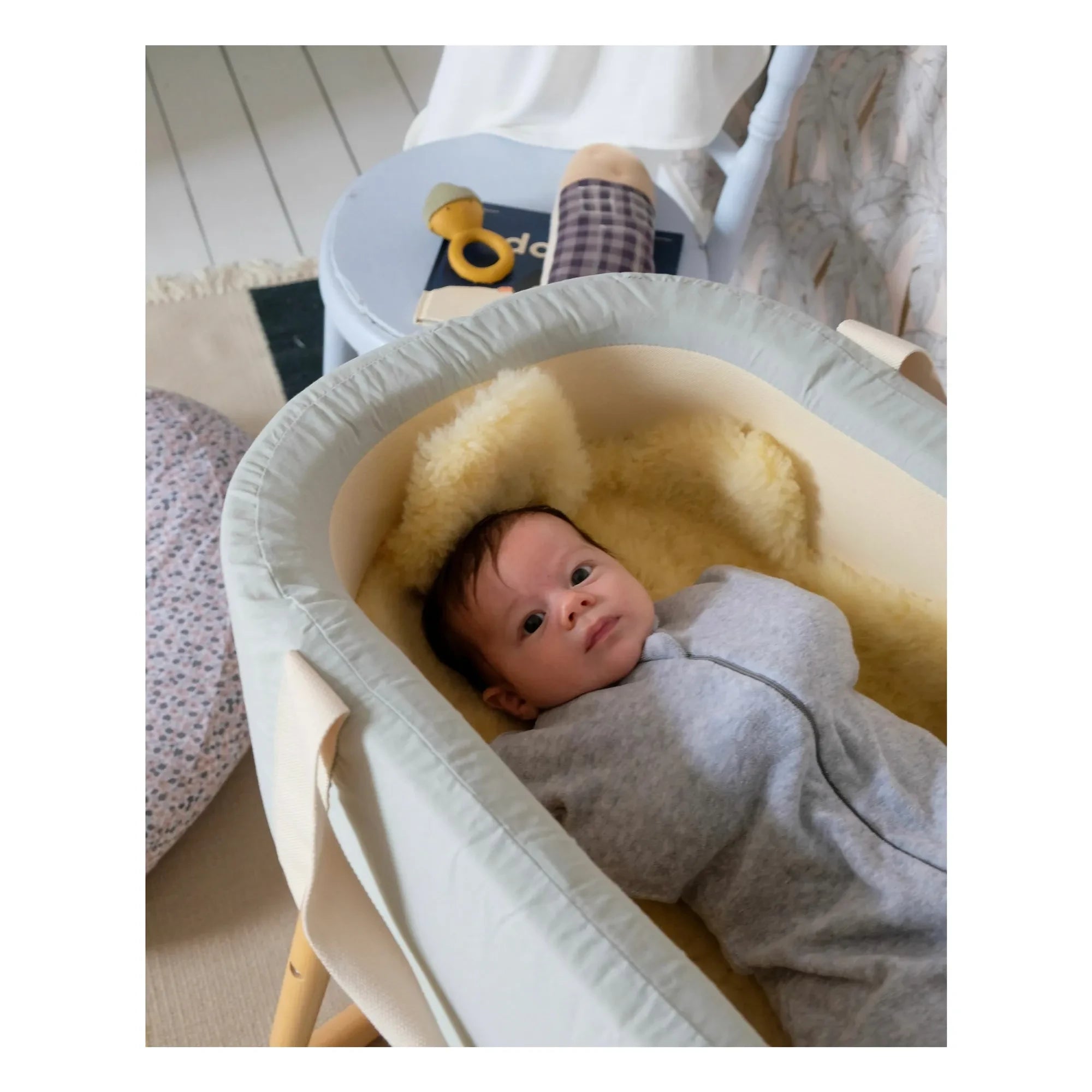 Tante Reine - Organic Cotton Swaddle Bag | Grey Melange