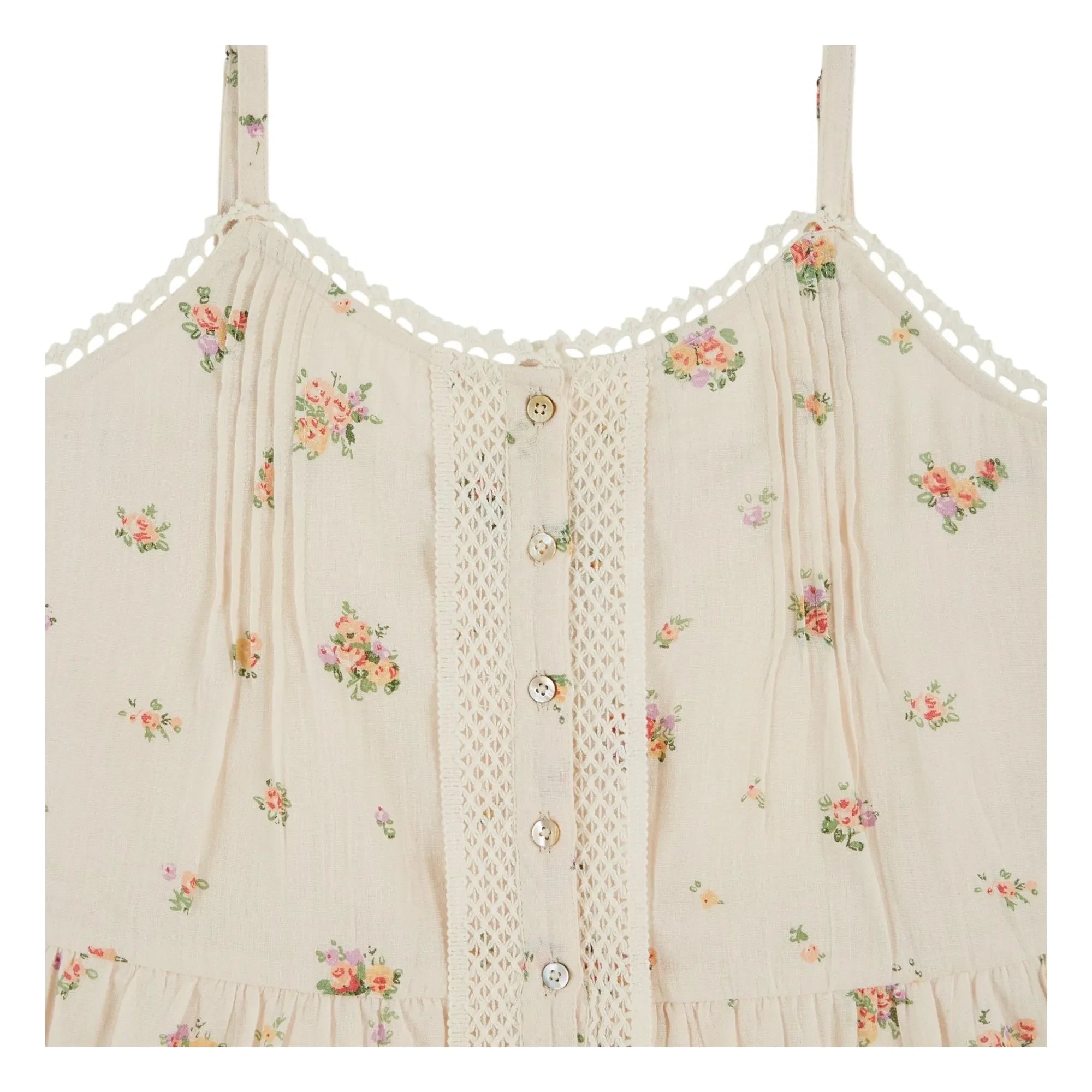 Emile et Ida - Organic Cotton Printed Top | Cream