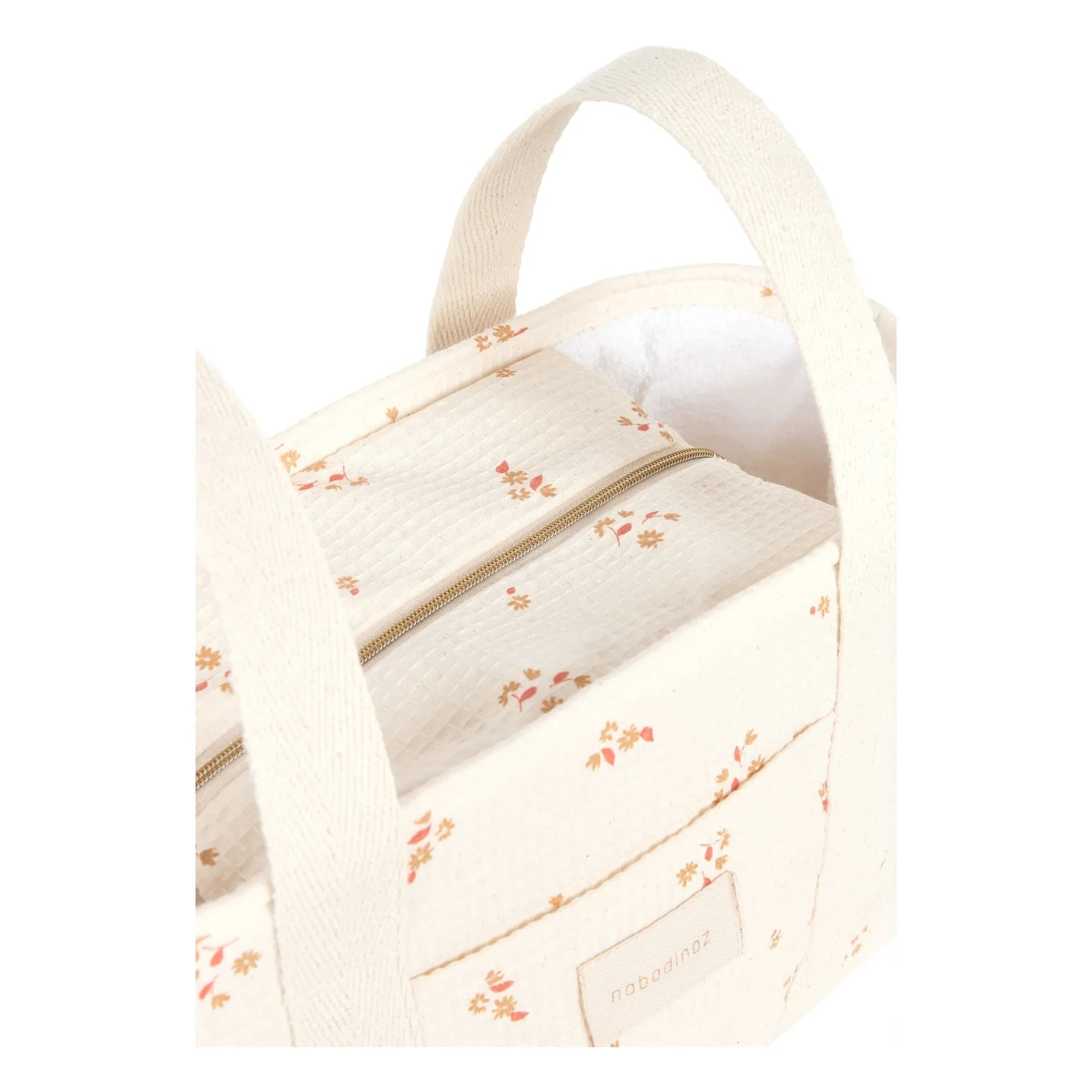 Nobodinoz - Opera Lily stroller organizer bag | Ecru