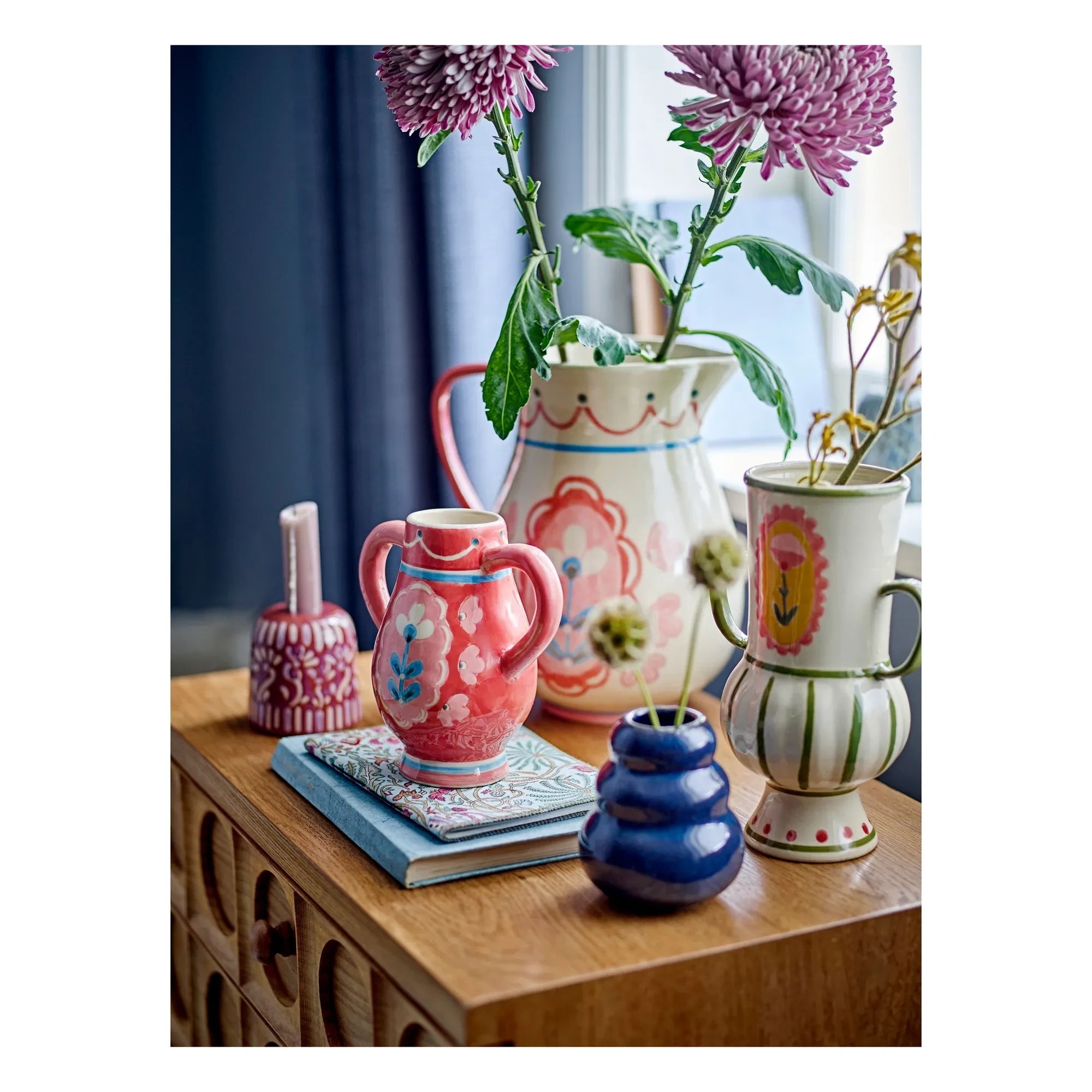 Bloomingville - Stoneware Pitcher Odina | Powder Pink
