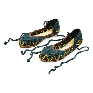 Kashura - High Seaweed Blue Loafers | Peacock Blue