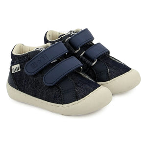 Bonton - Double Scratch Denim Smoothie Easy Sneakers | Night Blue