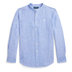 Ralph Lauren - Linen Striped Shirt | Blue