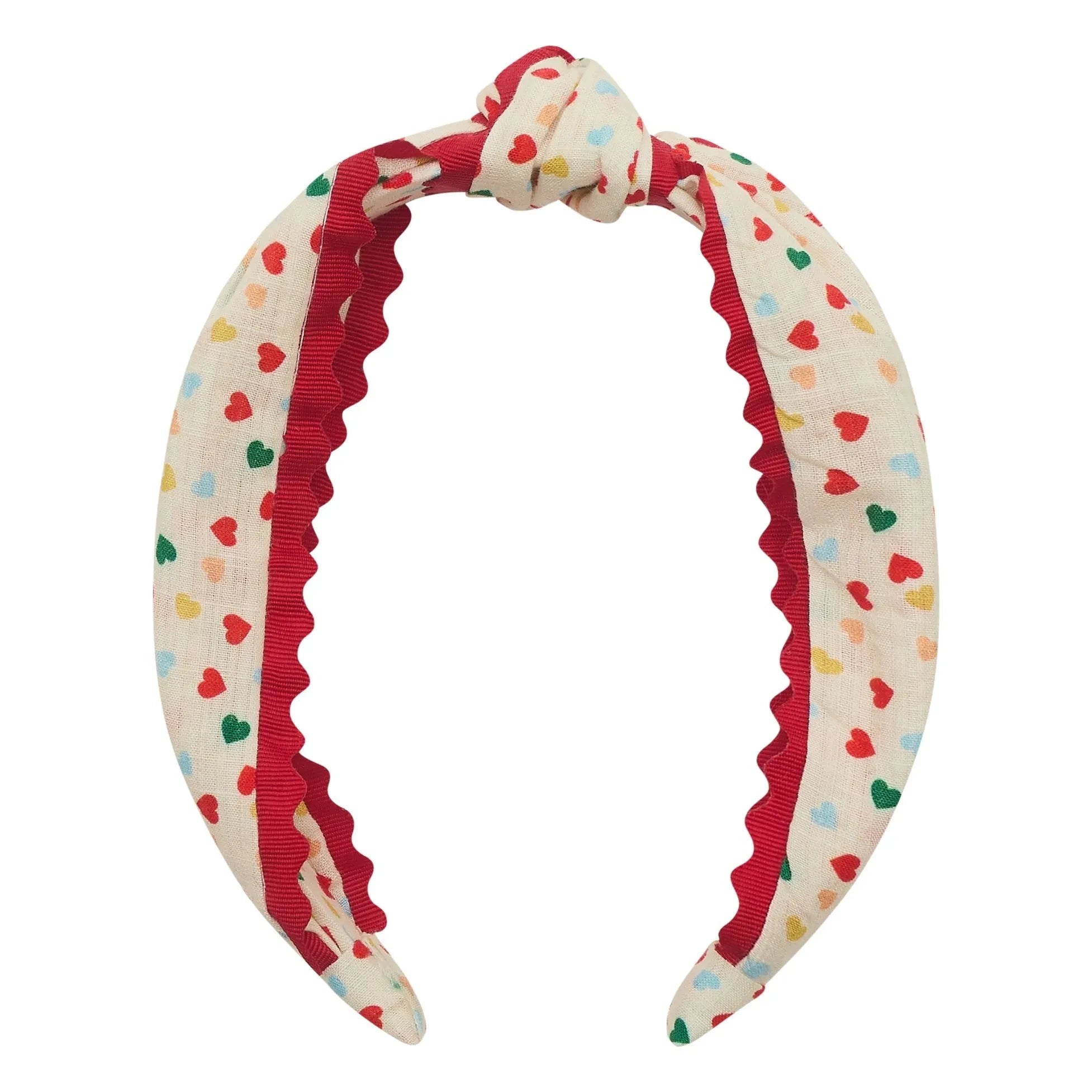 Mimi & Lula - Alice Hearts Knotted Headband | Cream