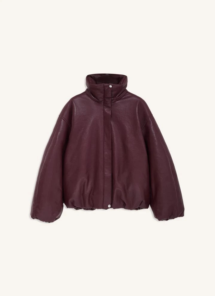 Anine Bing - Cyrus Leather Jacket | Burgundy