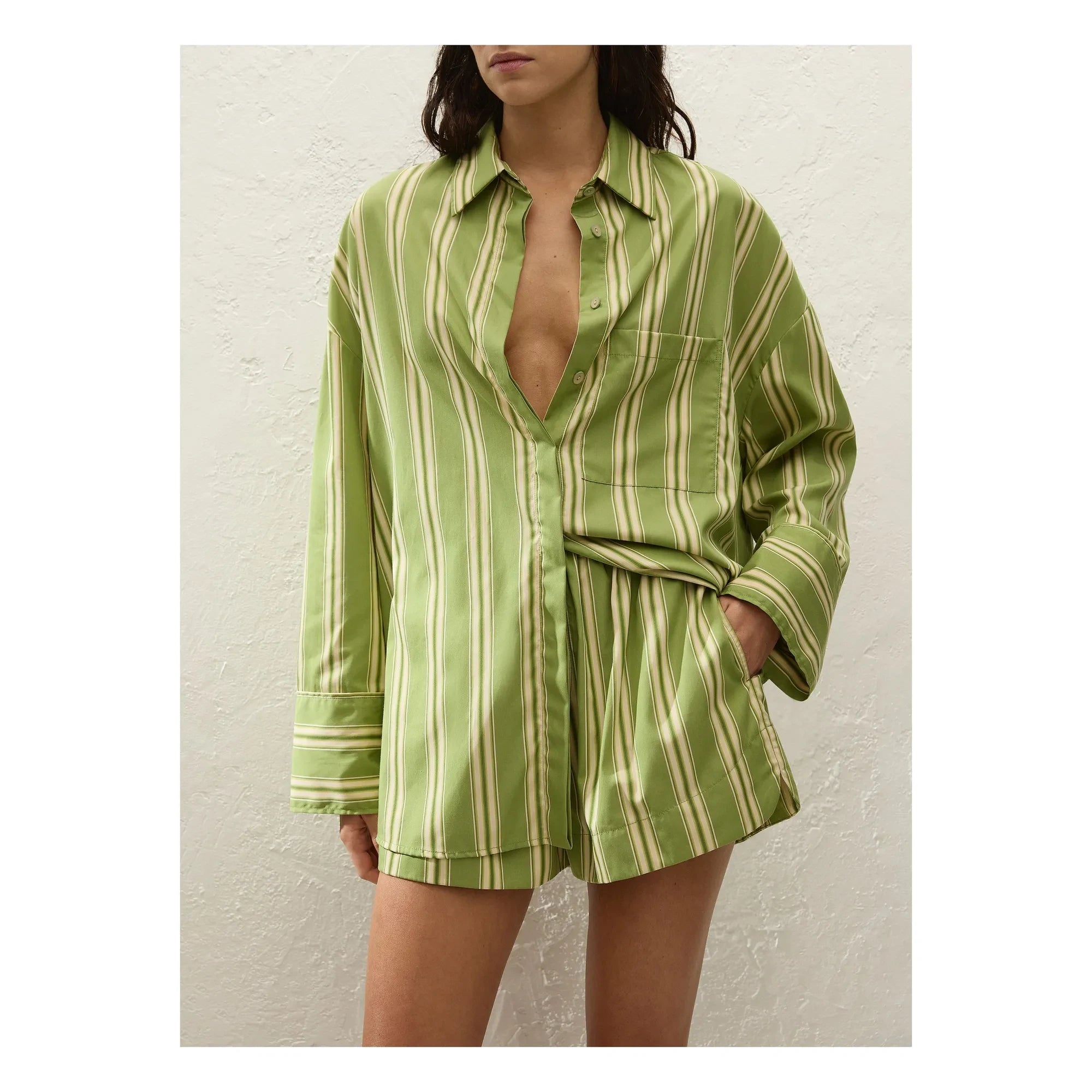 Faithfull the Brand - Clemente Striped Shirt | Green
