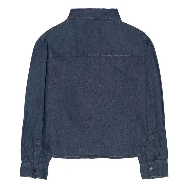 Finger in the nose - Crush Short Denim Shirt | Raw denim
