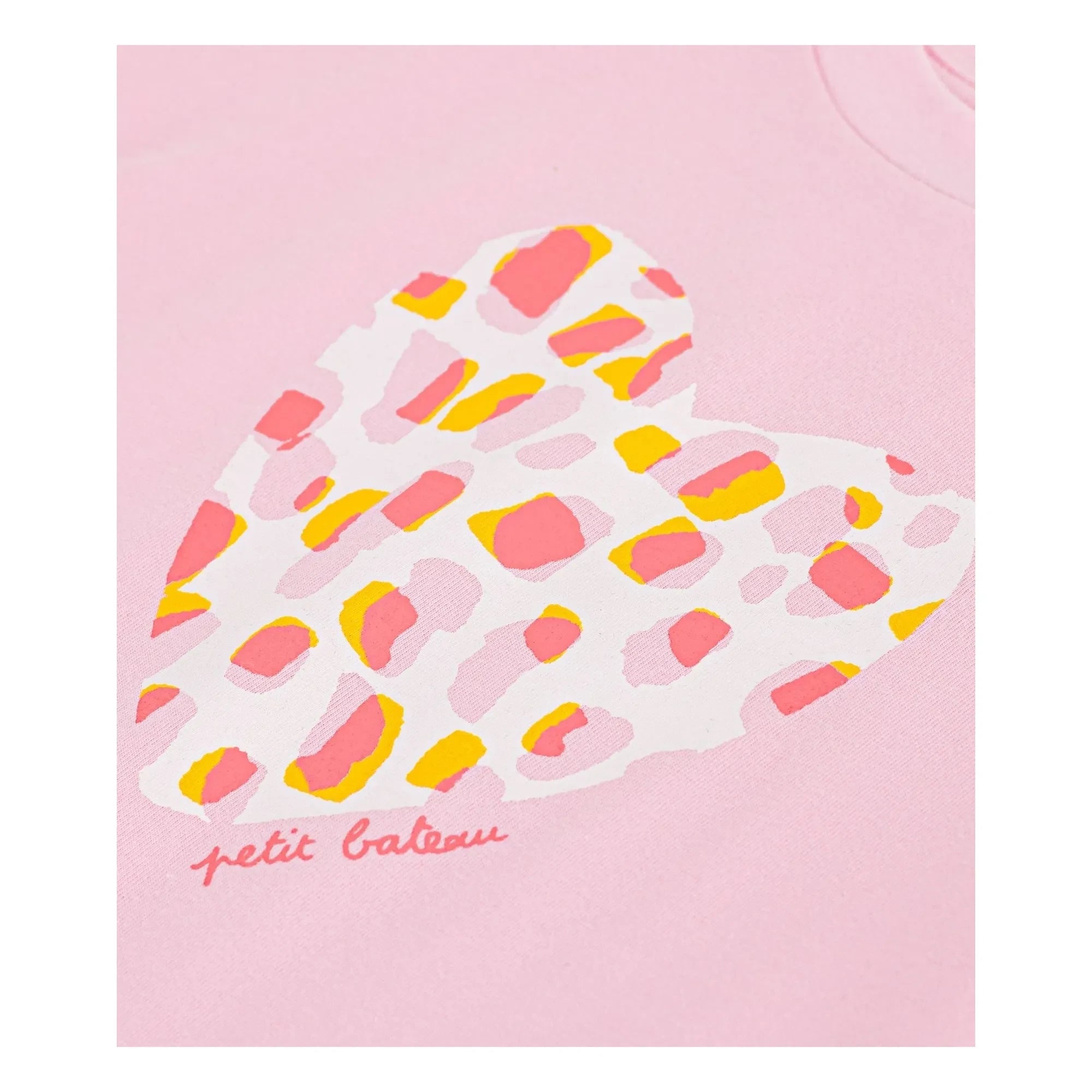 Petit Bateau - Organic Cotton Heart T-shirt | Pink
