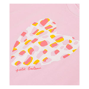 Petit Bateau - Organic Cotton Heart T-shirt | Pink