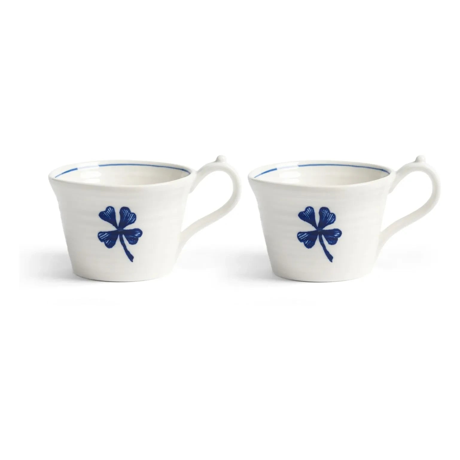 &Klevering - Anouk porselen espresso fincanı - 2'li Set | Mavi