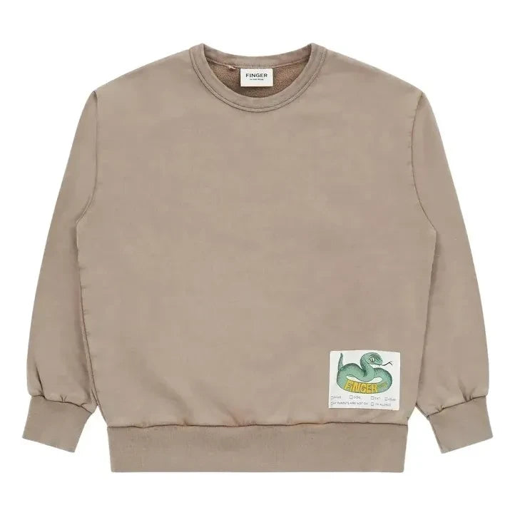 Finger in the nose - Blow organik pamuk sweatshirt | Vizyon kahverengi