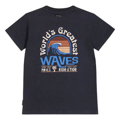 Tumble N'Dry - Bondi Beach organic cotton T-shirt | Dark Blue