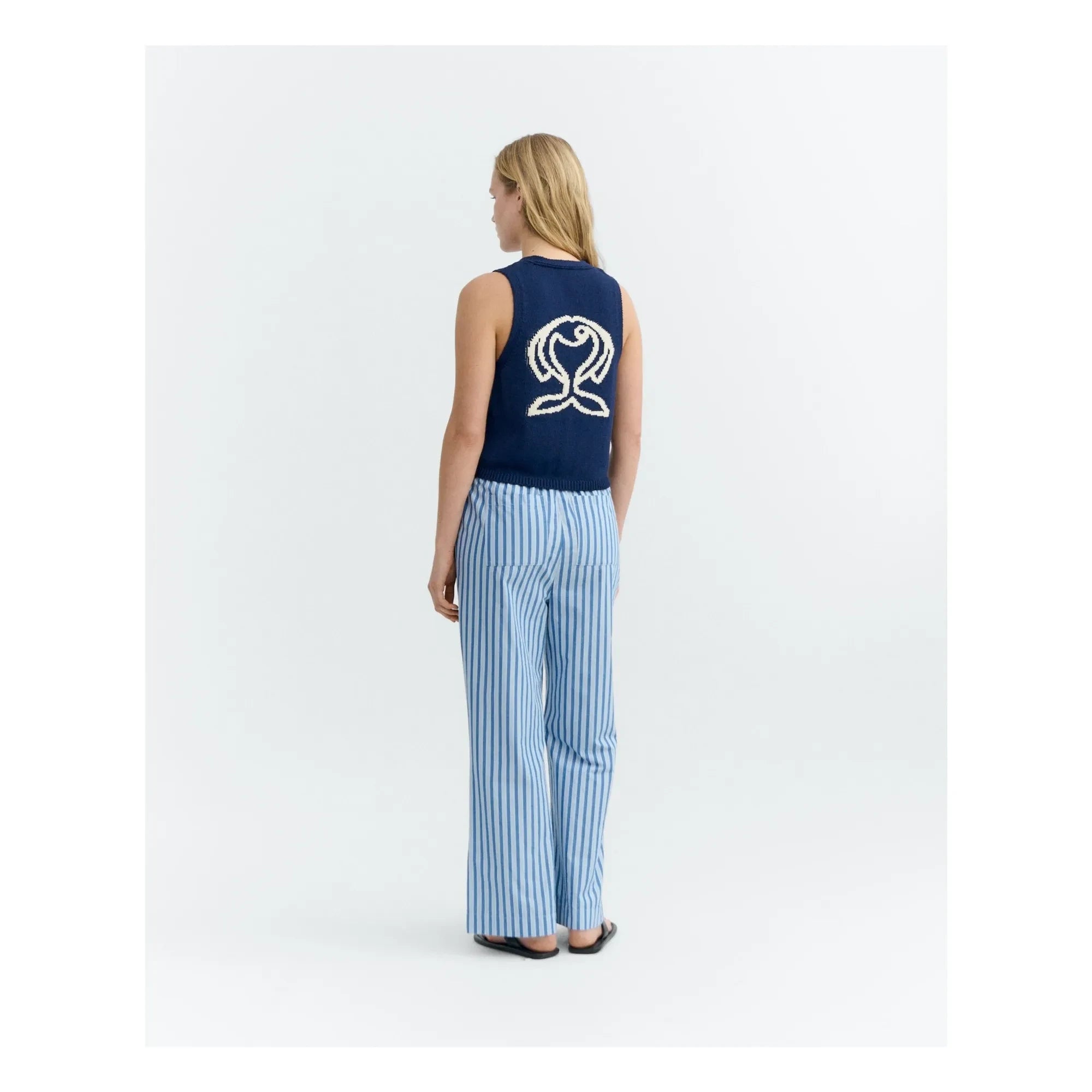 Thinking Mu - Rob Fish Organic Cotton Jacket | Navy Blue