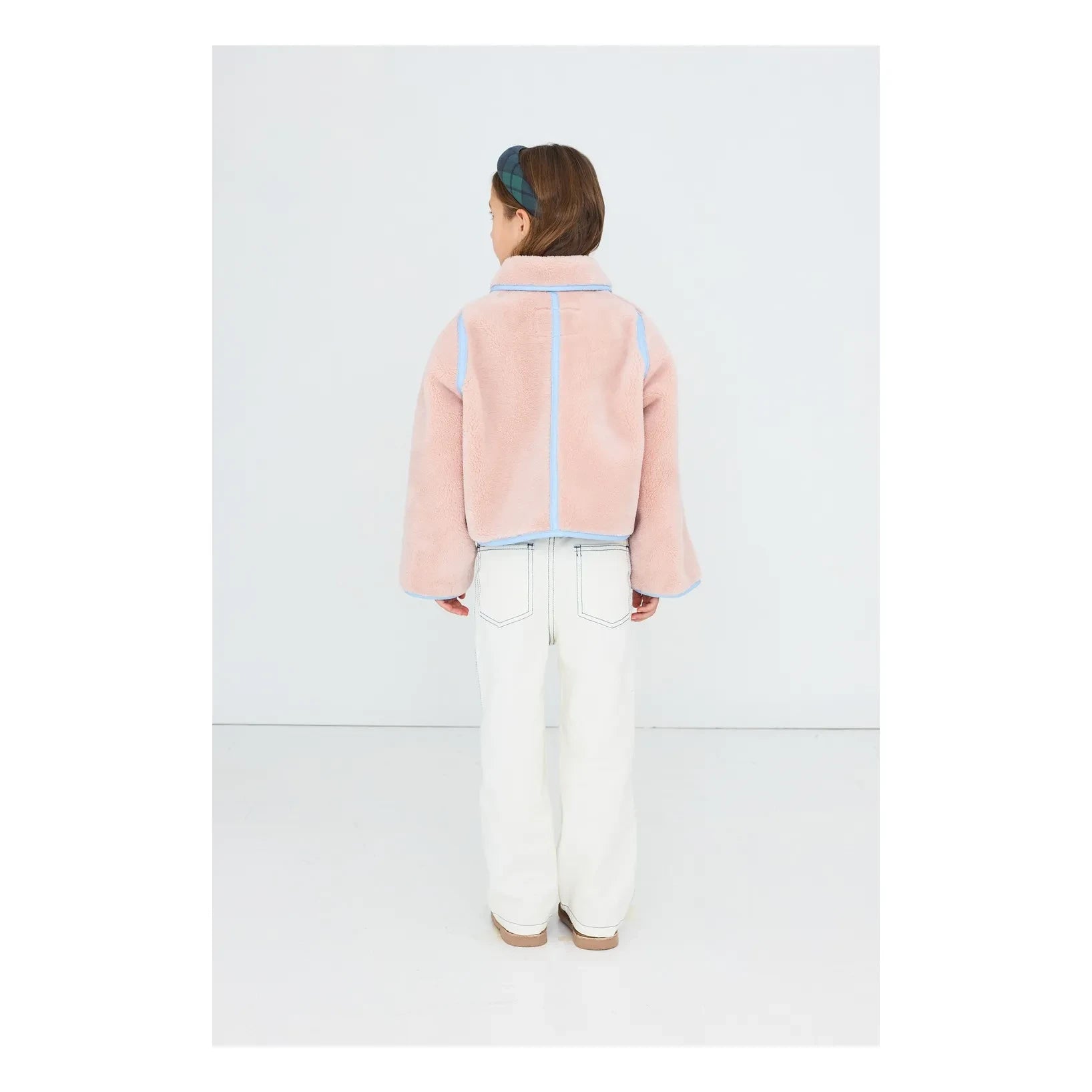 Tinycottons - Pembe Sherpa Tarzı Çift Taraflı Ceket