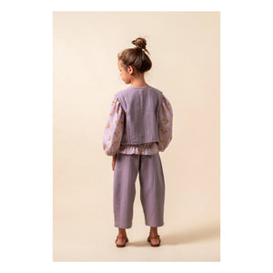birinit - Vintage Cotton Sleeveless Jacket | Plum