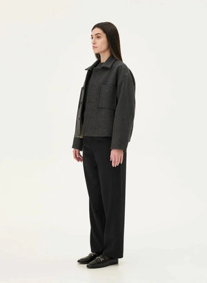 Noyoco - Holar Wool Jacket | Charcoal Gray