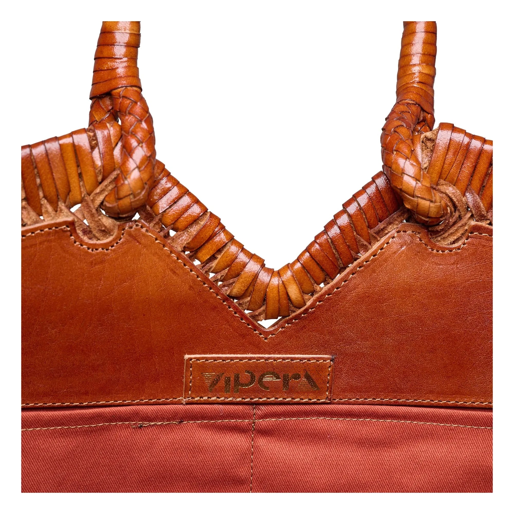 Vipera - Crudelia Leather Tote | Cognac