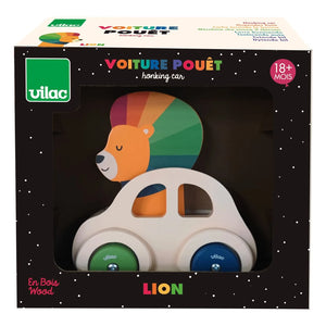 Vilac - Le Lion horn car | Bej