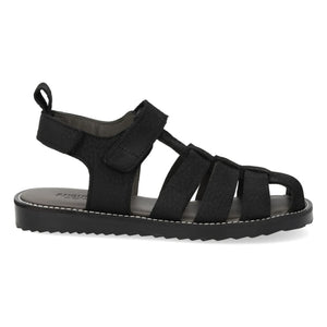 Angulus - Peach Nubuck Sandal | Black