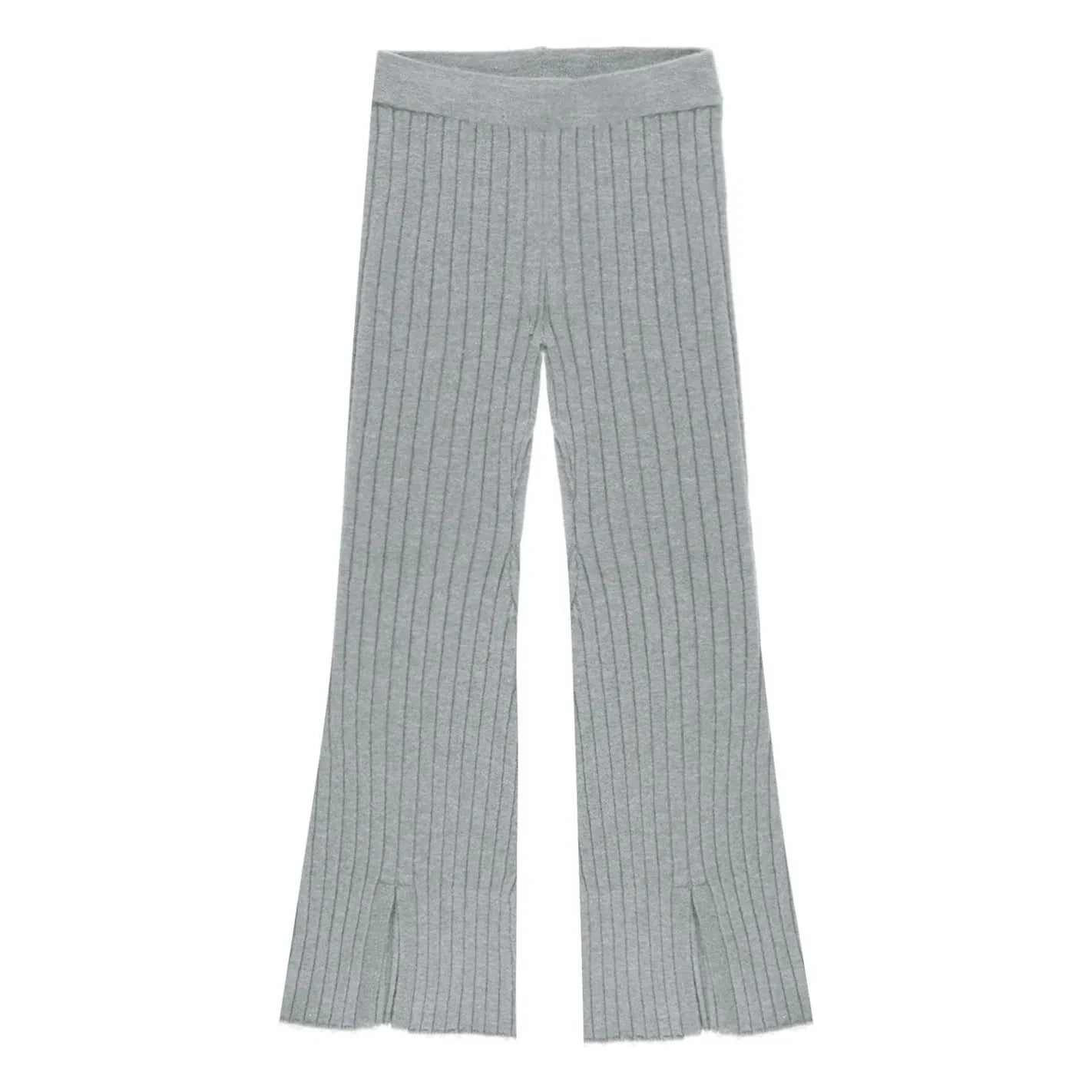 Rylee + Cru - Ribbed Spanish Style Leggings | Gray Blue