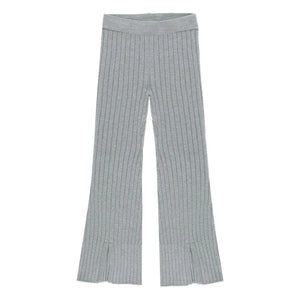 Rylee + Cru - Ribbed Spanish Style Leggings | Gray Blue