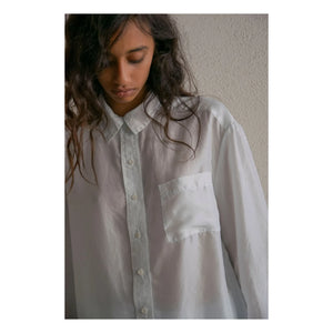 THEAVANT - Men's Silk Pongee Shirt | Light Blue